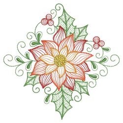 Rippled Poinsettia 05(Lg) machine embroidery designs
