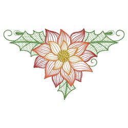 Rippled Poinsettia 08(Lg) machine embroidery designs