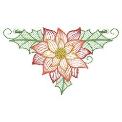 Rippled Poinsettia 08(Sm) machine embroidery designs