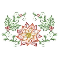 Rippled Poinsettia 11(Md) machine embroidery designs