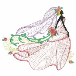 Rippled Wedding Girls 02(Lg) machine embroidery designs