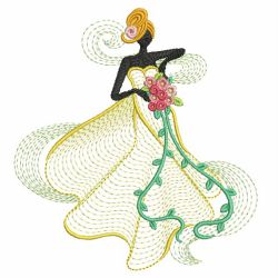 Rippled Wedding Girls 04(Lg) machine embroidery designs