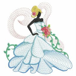 Rippled Wedding Girls 06(Lg) machine embroidery designs