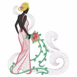 Rippled Wedding Girls 09(Lg) machine embroidery designs