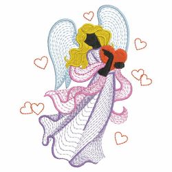 Rippled Angels 08(Lg) machine embroidery designs