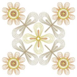 Rippled Fancy Flower Quilts 01(Sm) machine embroidery designs