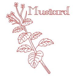 Redwork Kitchen Herbs 11(Sm) machine embroidery designs