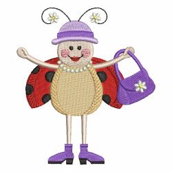 Mrs Ladybug 01 machine embroidery designs