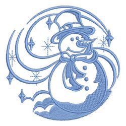 Silhouette Snowman 01 machine embroidery designs