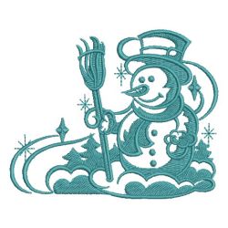 Silhouette Snowman 02 machine embroidery designs