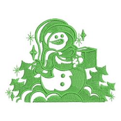 Silhouette Snowman 07 machine embroidery designs