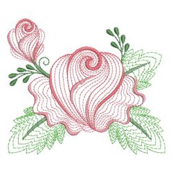 Rippled Heirloom Roses 03(Lg) machine embroidery designs