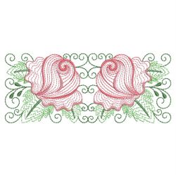 Rippled Heirloom Roses 07(Md) machine embroidery designs