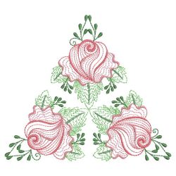 Rippled Heirloom Roses 08(Lg) machine embroidery designs