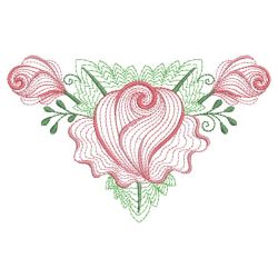 Rippled Heirloom Roses 09(Lg) machine embroidery designs