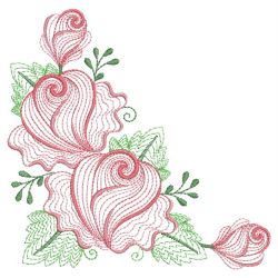 Rippled Heirloom Roses 10(Lg) machine embroidery designs