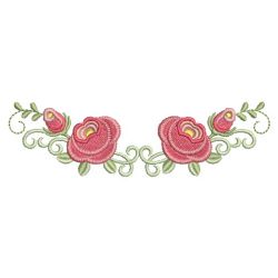 Heirloom Red Rose 03(Sm) machine embroidery designs