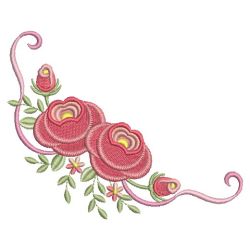 Heirloom Red Rose 08(Sm) machine embroidery designs