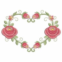 Heirloom Red Rose 12(Md) machine embroidery designs
