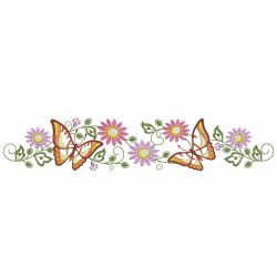 Colorful Butterfly Pillowcase Borders 07