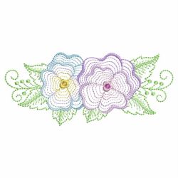 Rippled Colorful Pansies 05(Lg)