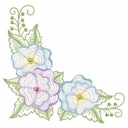 Rippled Colorful Pansies 06(Md) machine embroidery designs