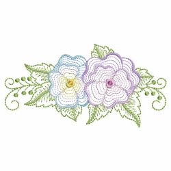 Rippled Colorful Pansies 10(Sm) machine embroidery designs