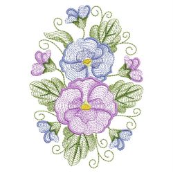Rippled Phalaenopsis 09(Md) machine embroidery designs