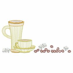 Rippled Coffee Time 07(Sm) machine embroidery designs