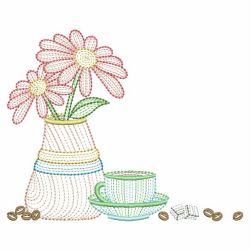 Rippled Coffee Time 08(Lg) machine embroidery designs