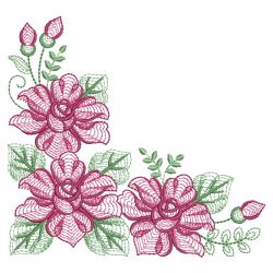 Rippled Heirloom Roses 08(Md) machine embroidery designs