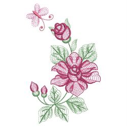 Rippled Heirloom Roses 09(Lg) machine embroidery designs