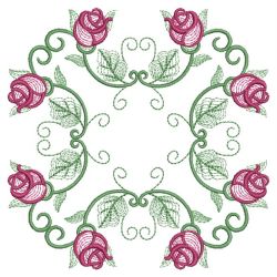 Rippled Heirloom Roses 16(Md) machine embroidery designs