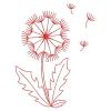 Redwork Dandelion(Sm)