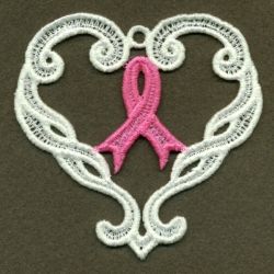 FSL Pink Ribbon Ornaments 05 machine embroidery designs