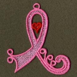 FSL Pink Ribbon Ornaments 06 machine embroidery designs
