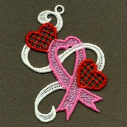 FSL Pink Ribbon Ornaments 07 machine embroidery designs