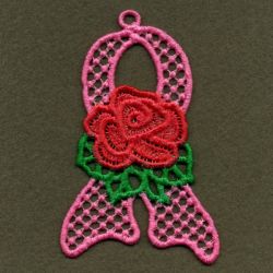 FSL Pink Ribbon Ornaments 10 machine embroidery designs