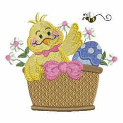Cute Easter chicks 06 machine embroidery designs