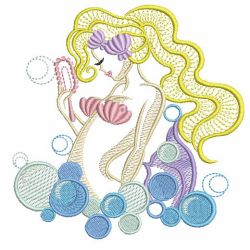 Colorful Mermaid 01(Md) machine embroidery designs