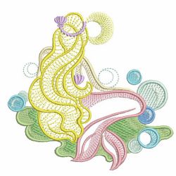 Colorful Mermaid 02(Sm) machine embroidery designs