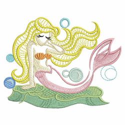 Colorful Mermaid 07(Md) machine embroidery designs