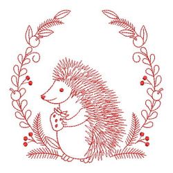 Redwork Forest animals 02(Sm) machine embroidery designs