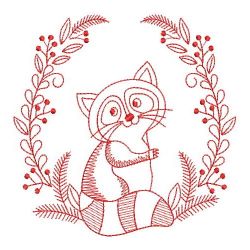 Redwork Forest animals 03(Sm) machine embroidery designs