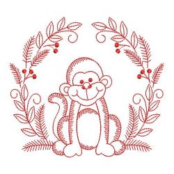 Redwork Forest animals 04(Sm) machine embroidery designs