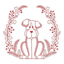 Redwork Forest animals 05(Sm) machine embroidery designs