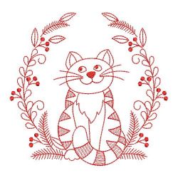 Redwork Forest animals 08(Md) machine embroidery designs