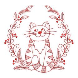 Redwork Forest animals 08(Lg) machine embroidery designs