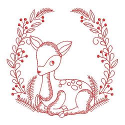 Redwork Forest animals 10(Lg)