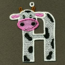 FSL Cow Alphabet machine embroidery designs